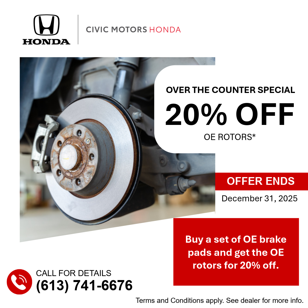 Over the Counter Special! 20% Off Rotors*