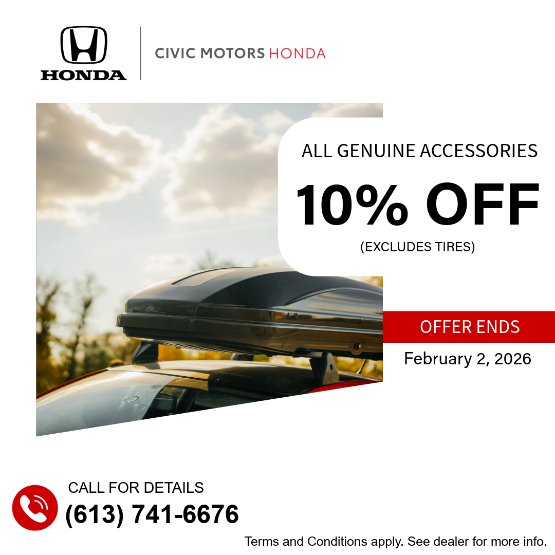 10% OFF Genuine Accessories