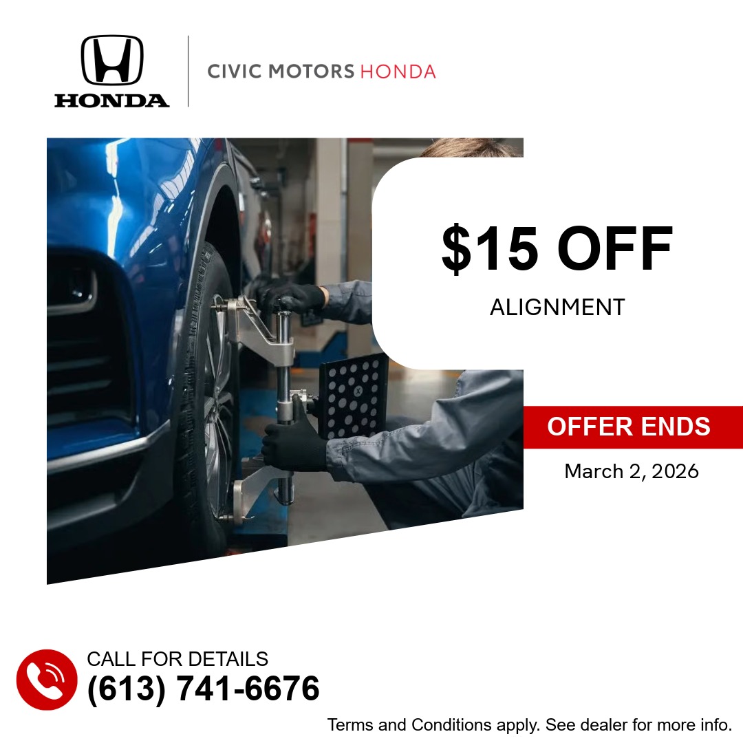 $15 OFF Alignment (If Alignment Needed)