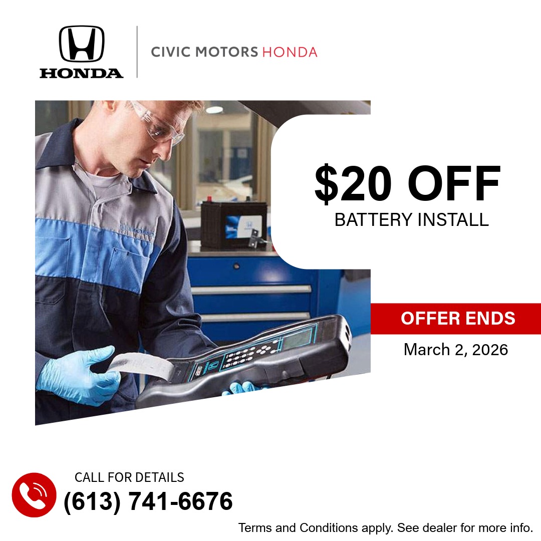 $20 OFF Battery Install (If Battery Needed)