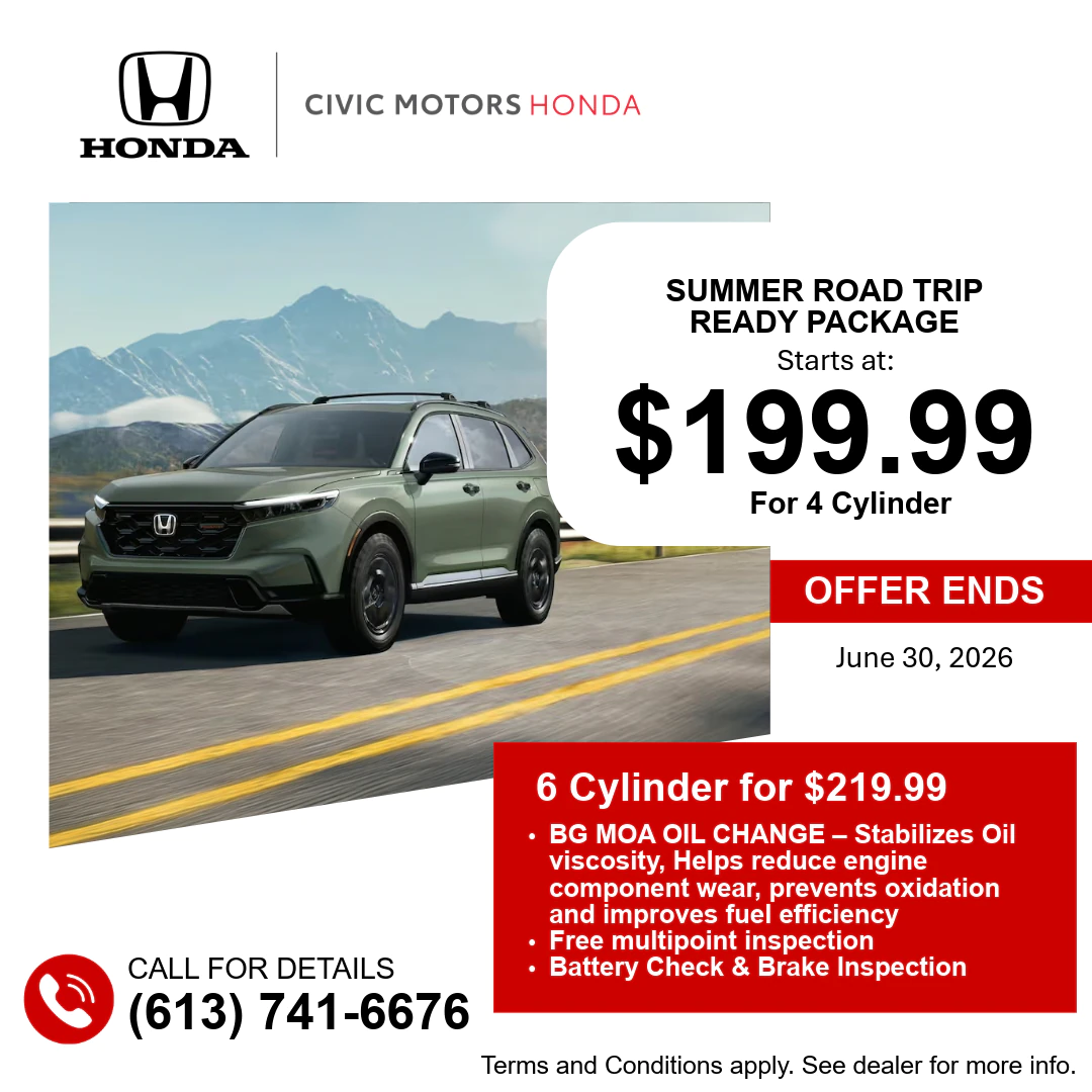 Summer Road Trip Ready Service Package